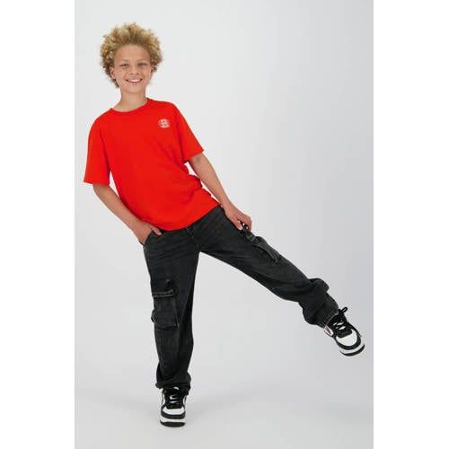 Raizzed T-shirt oranje Rood Jongens Katoen Ronde hals Backprint - maat 164
