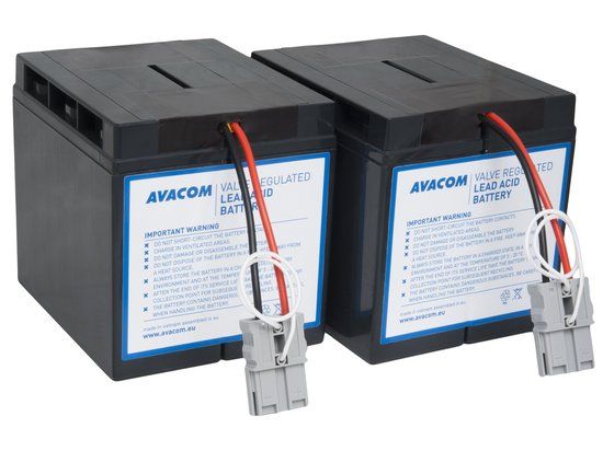 AVACOM AVA-RBC55, Sealed Lead Acid (VRLA), 2 stuk(s), Zwart