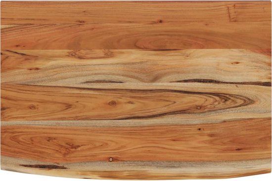 vidaXL Wandschap rechthoekig natuurlijke rand 70x40x2,5 cm acaciahout