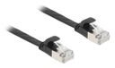 DeLOCK 81164 Netwerkkabel Zwart 1,5 m Cat6a U/FTP (STP) Plat