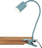 Briloner Lampe de bureau flexible lampe à pince bleu