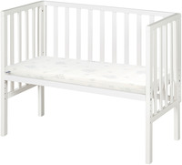 roba Bijzetbed 2-in-1 Safe Asleep - Wit - 45 x 90 cm - Ombouwbaar tot Bank