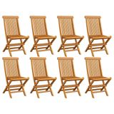 VidaXL 3072916 Tuinstoel Terras Teak 8 Stuks