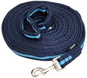 Horka Longeerlijn Met Karabijnhaak Polyester 8 Meter Blauw