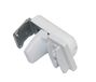 Wohnidee 39-0150 klemdragers, verstelbereik 5-25 mm, 4 stuks, metaal/kunststof, wit