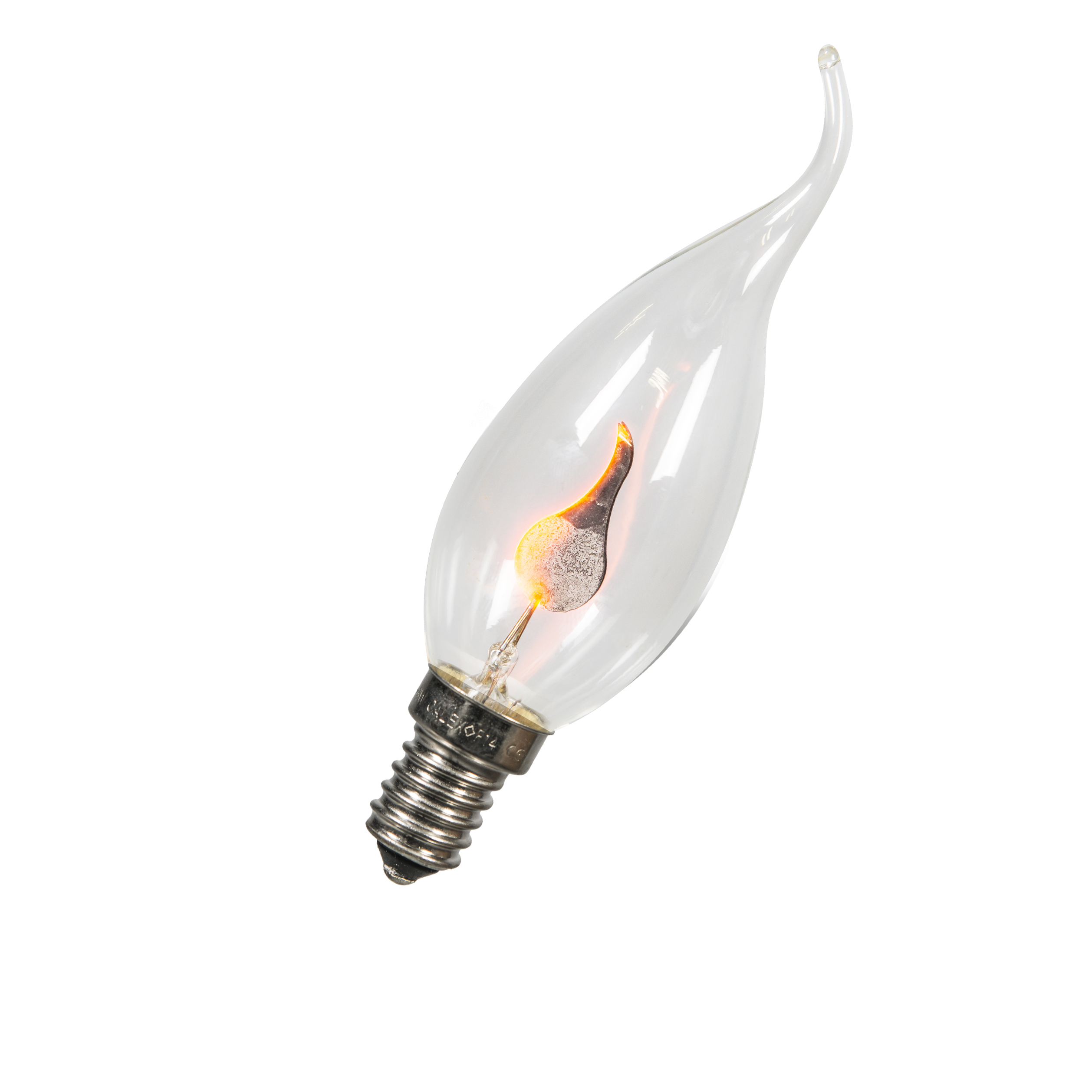 Calex Tip Kaarslamp 240V 3W E14 flickervlam