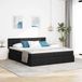 Maison Exclusive - lit LED avec rangement et matelas Noir 180 x 200 cm Tissu
