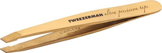 Tweezerman Ultra Precision - Mini Slant Tweezer - Goud