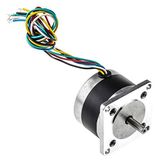 RS PRO Hybride 1,8° stappenmotor 12 V / 400 mA 6-aderig, 56,4 x 56,4 mm as Ø 6,35 mm