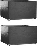 vidaXL Tuinmeubelhoezen 2 st 8 ogen vierkant 132x132x80 cm
