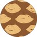 Bonateks Ronde digitaal bedrukte muismat, antislip onderkant, voor kantoor en thuis, diameter: 22 cm