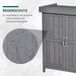 Meuble de jardin – Abri de jardin – Remise à outils – Abri de jardin – Armoire de rangement – Bois de pin laqué résistant aux intempéries – Compact 74x43x88 cm