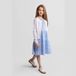 Minoti Vest Meisjes Wit Ajour Golfpatroon - Viscose