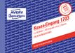 AVERY Zweckform 1703 kassa-ingang speciaal voor Oostenrijk (A6 dwars, 3x40 vellen, zelfdoorschrijvend met gekleurde doorslagen, vervalsingsbestendige documentdruk) wit/geel/roze
