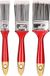 Merkloos / Sans marque Humbert Und Brandt Gmbh Synthetische Verfkwasten set - houten handvat - 3 stuks
