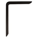 Amig - Wandplankbeugel - Metalen plankbeugel - Hoekplank - Planksteun - Aluminium - Zwart - Afmetingen: 350x200 mm - Max. aanbevolen gewicht: 45 kg