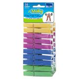 Parodi & Parodi Molly wasknijpers, meerkleurig, 9 x 22 x 4,5 cm, 20 stuks