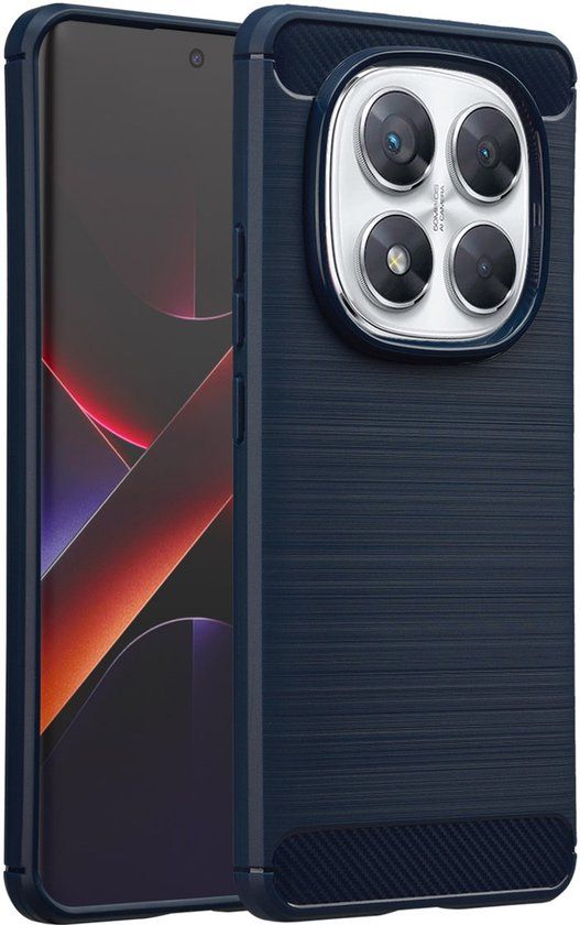 imoshion Hoesje - Geschikt voor Xiaomi Poco X7 - Brushed Backcover - Donkerblauw