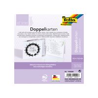 Folia Wenskaarten 13,5 x 13,5 cm Wit (5 stuks)