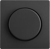 Berker Q1 centraalplaat - met knop voor dimmer - antraciet
