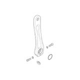SHIMANO Fc-S501 Krukarm Black 170 mm