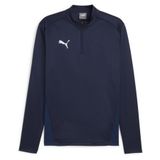 Puma TeamGoal Training 1/4 Zip Top Heren M Navy-Puma White-Persian Blue