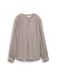 TOM TAILOR Blouse beige / bruin / wolwit