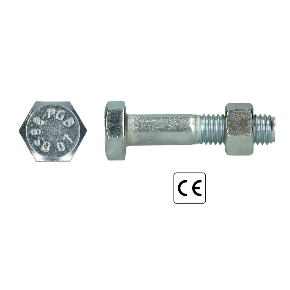 pgb-Europe PGB-FASTENERS | SB-bout CE 8.8 EN15048-1 M12x55 Zn | 100 st P15048801012000553