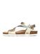 Bayton Sandalen met riem 'Jaeva' goud