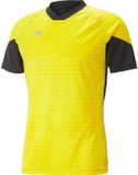 Puma Team Cup T-Shirt Heren - Zwart / Geel | Maat: S