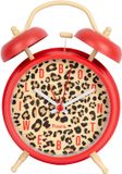 Fisura Retro Alarm Clock Cheetah Red