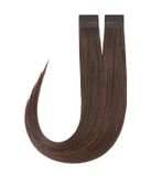Rapunzel of Sweden Extensions adhésives Premium Lisses / Classiques Bande 4 cm / 8 pièces 5.0 Brun 50 cm Extensions de cheveux