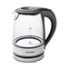 CONCEPT RK4900 Bouilloire en verre, 1,2 L, 1630 W, Acier inoxydable/Verre