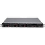 Supermicro UP SuperServer 110T-M - Server - rack-uitvoering 1U - 1-wegs - zonder CPU - RAM 0 GB - SATA - hot-swap (verwisselbaar zonder uitschakelen) 2.5\" station(s) - geen HDD - AST2600 - Gigabit Ethernet - geen OS - monitor: geen - zwart
