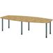 Hammerbacher Tonvormige tafel - 6 poten grafiet - 280x130 cm