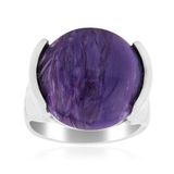 Cavill - Zilveren ring met 9,677 ct Russische Paarse Charoite