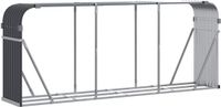 vidaXL Houthouder Antraciet 234x45x100 cm Gegalvaniseerd Staal