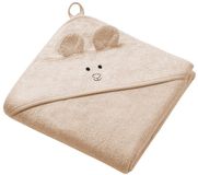 Babyono cape de bain en bambou beige 100 x 100 cm
