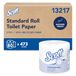 Scott Essential Professional 100% gerecycleerde vezel Bulk toiletpapier voor bedrijven (13217), 2-PLY standaard rollen, wit, 80 rollen/koffer, 506 vellen/rol