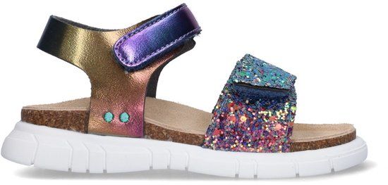 BunniesJR 226422-798 Meisjes Platte Sandalen - Multicolor - Imitatieleer - Klittenband