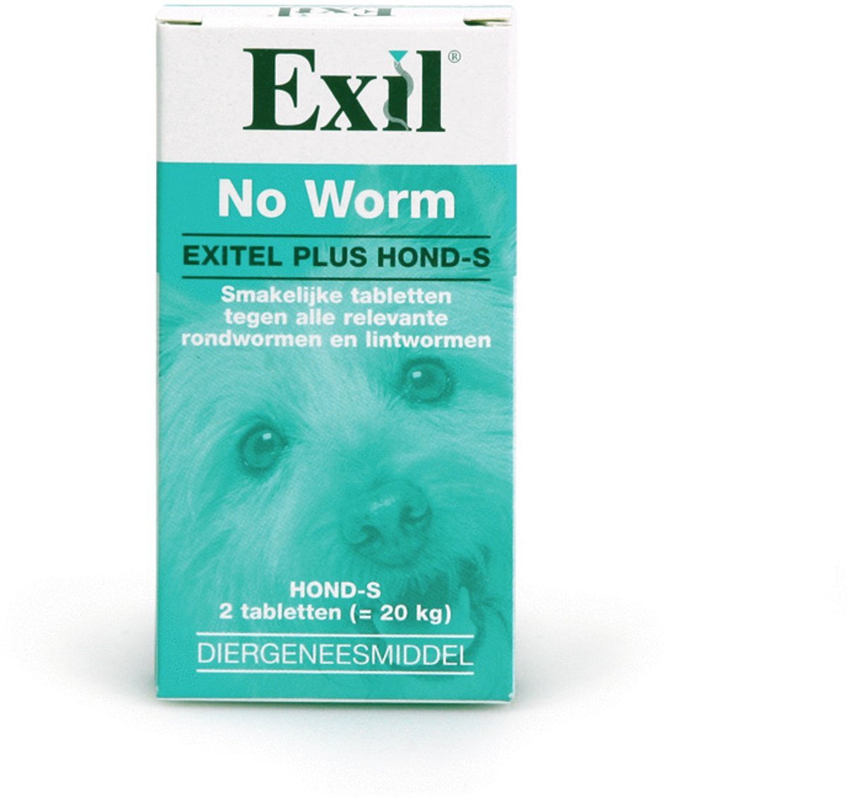Exil no worm exitel kleine hond 1 st Ã 2 Tabl