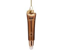 Vondels Glazen Kerstbal - Liquid Contour 11.5cm Bruin