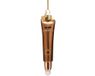 Vondels Glazen Kerstbal - Liquid Contour 11.5cm Bruin