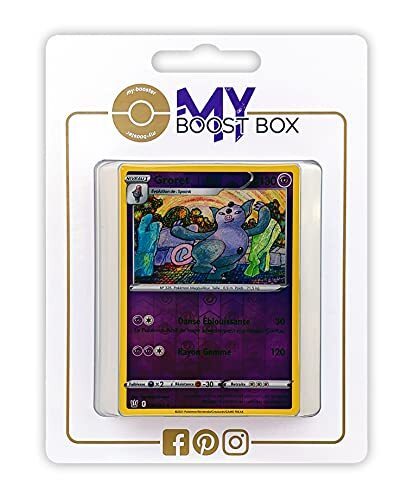 my-booster Groret (Grumpig) 56/163 Holo Reverse - Myboost X Epée et Bouclier 5 Styles de Combat - Doos met 10 Franse Pokemon kaarten