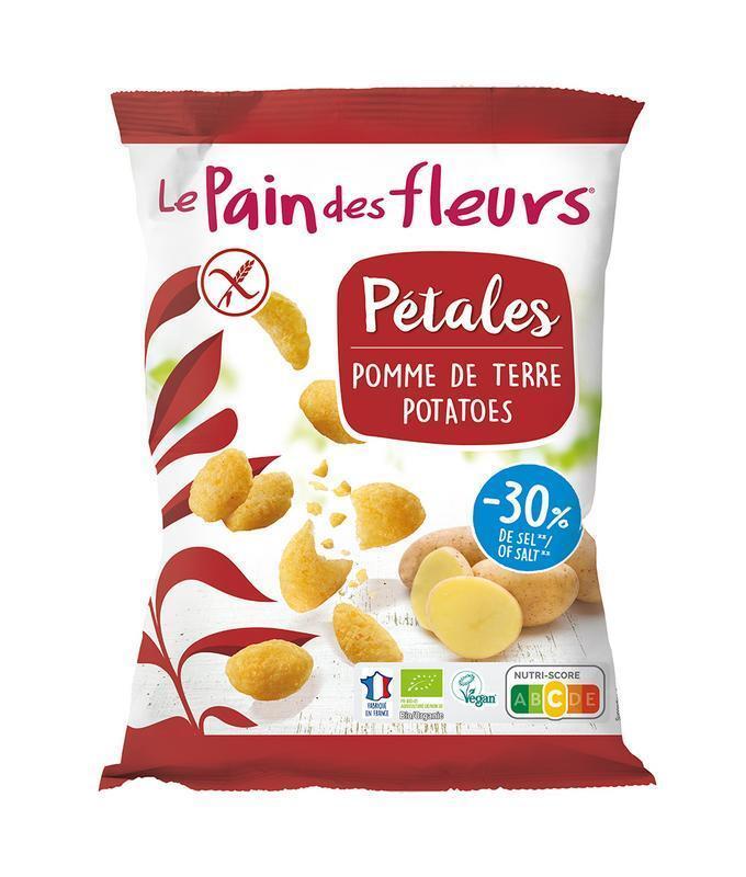 Le Pain Des Fleurs Chips naturel -30% zout bio glutenvrij vegan 75 Gram