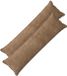vidaXL - Kussensloop - 2 stuks - HOUTEN - Taupe - 40 x 145 cm - Katoensatijn