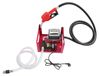 Pompe de transfert de diesel - Pompe à carburant électrique - 200 W - 50 litres/minute - Débitmètre - Auto-amorçante - Arrêt automatique - Rouge