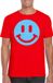 Bellatio Decorations Verkleed shirt heren - Smile / Emoticon - rood - carnaval/foute party - feestkleding XXL