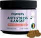 DogSuppy Anti-Stress & Angst supplement [zonder kip] - Minder Blaffen, Meer Rust - 100% Natuurlijk - 60 heerlijke snoepjes - Kalmeringsmiddel voor Honden - Tegen Overmatig blaffen, Trillen, Onrust & Vuurwerkangst - met Hennepzaadolie & L-Tryptofaan