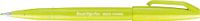 Pentel SES15C-K2X Brush Sign Pen limoengroen, vezelpen, penseelachtige punt, 10 stuks